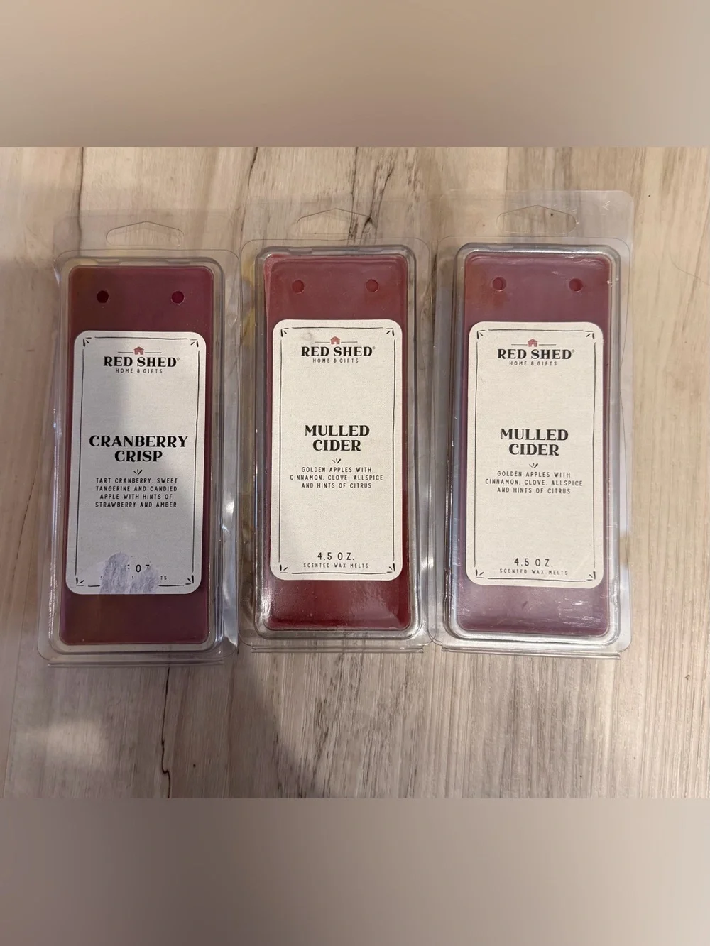 Red Shed Wax Melts (3 scents)